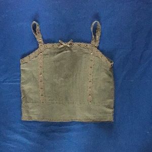 Olive green Gap top